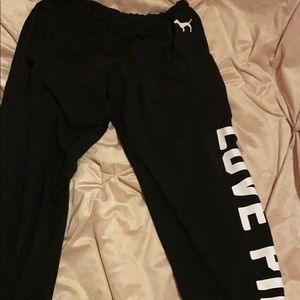 PINk by Victorias Secret Black loose joggers